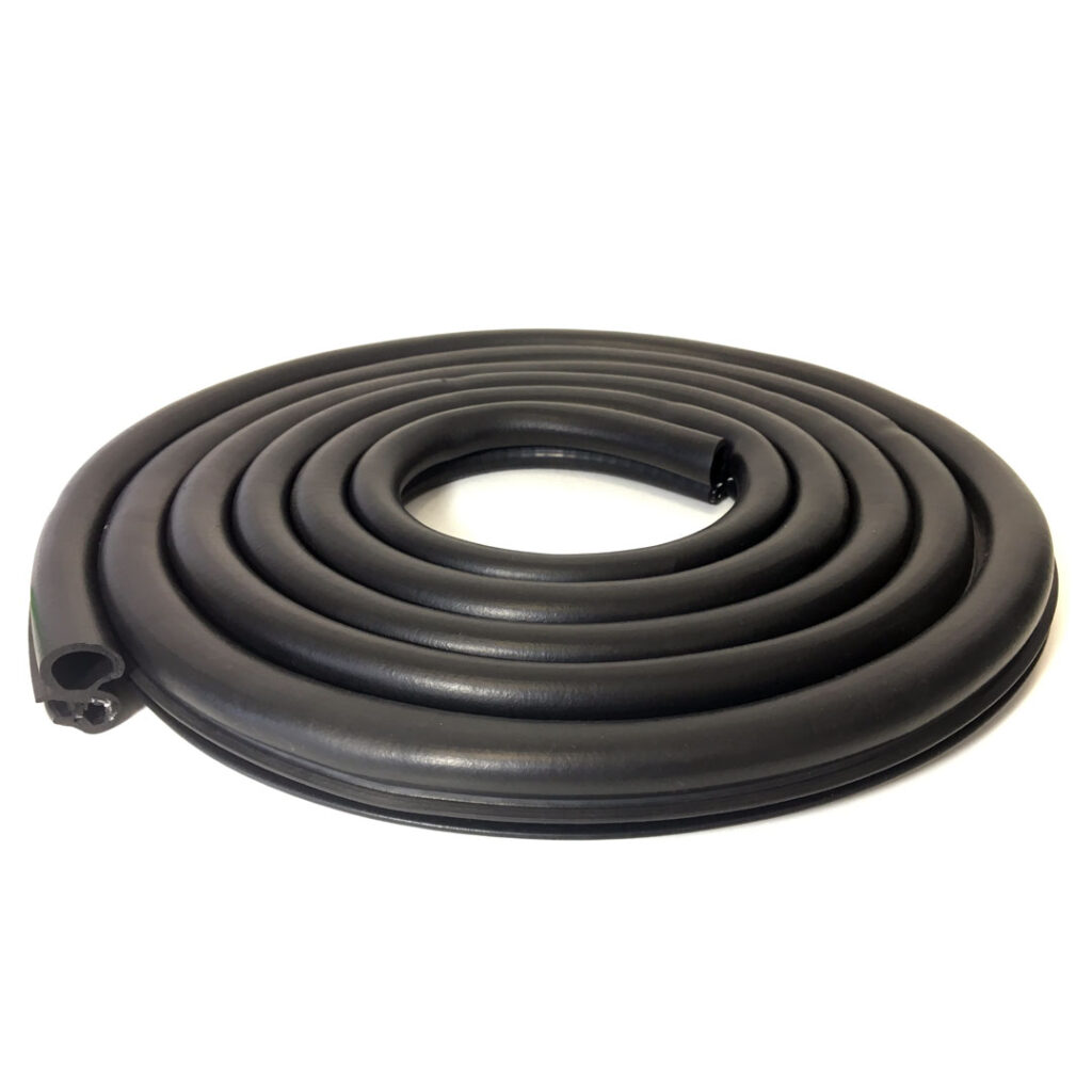 Large Rubber Car Door Seal Weatherstrip Body Mounted Side Bulb