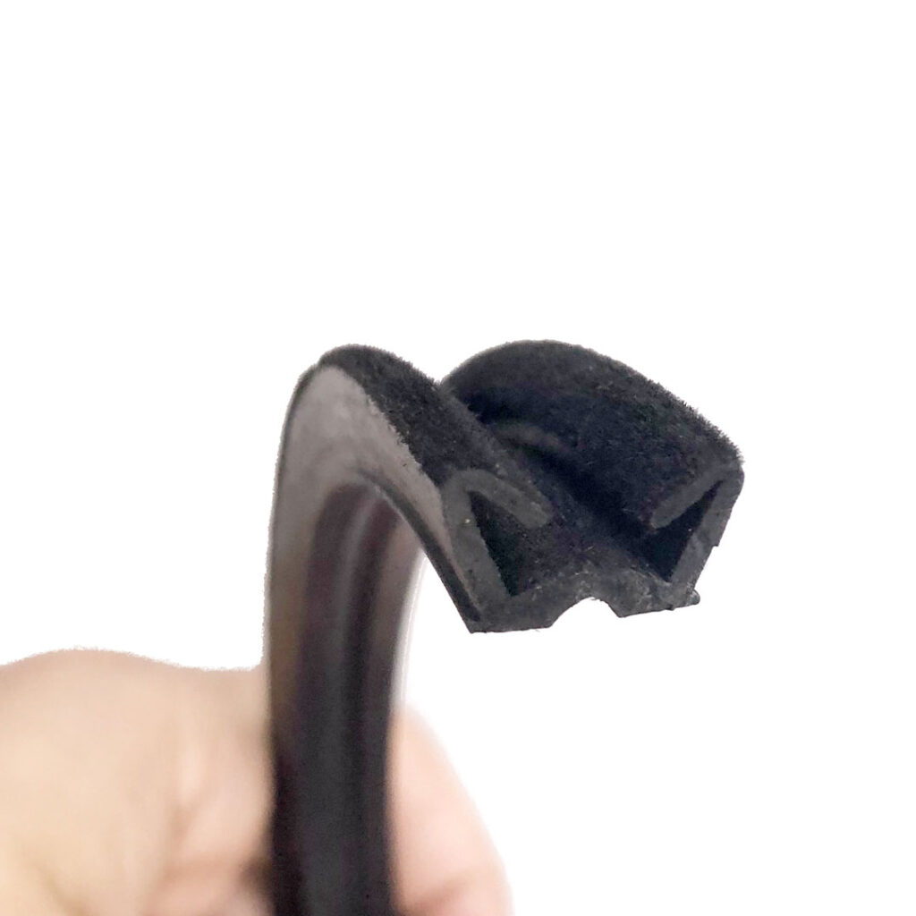 Flexible Flocked Rubber Glass Run Channel Universal Window, Car, Bus